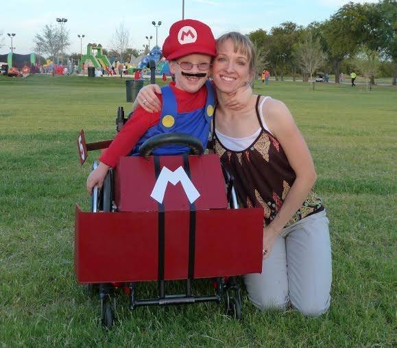 At 5, he was Mario in his Kart.