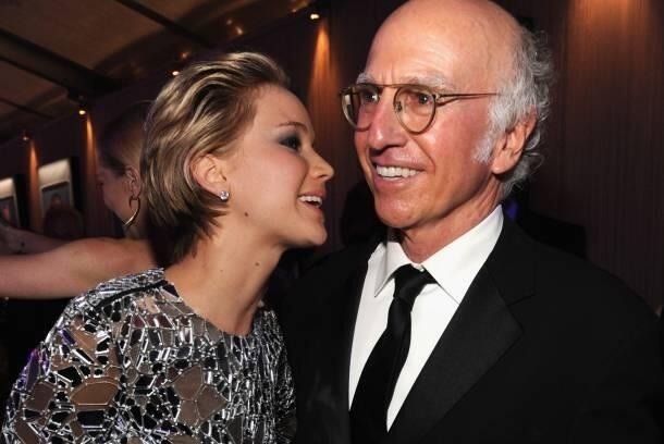 3. Jennifer Lawrence and Larry David