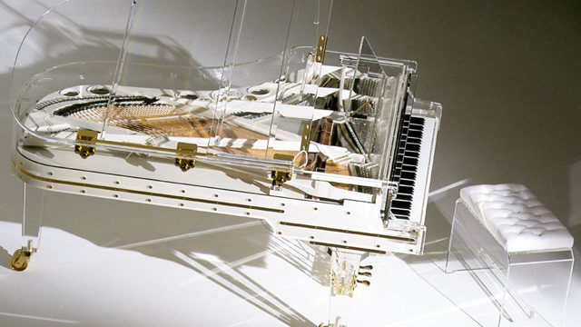 18. Piano: Heintzman Crystal = $3.2 million (at auction).