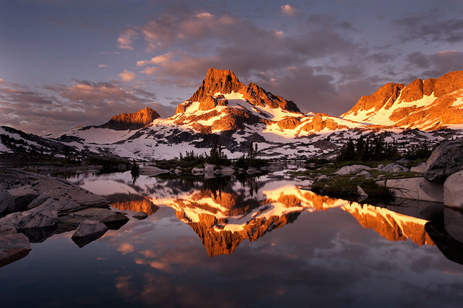 These sun-kissed mountains.