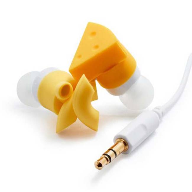 Macaroni and Cheese Earbuds, $12.99