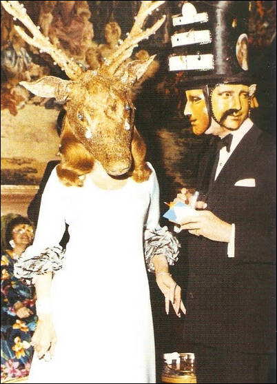 Marie-Hélène's oversized deer head had jeweled eyes that were weeping diamonds.