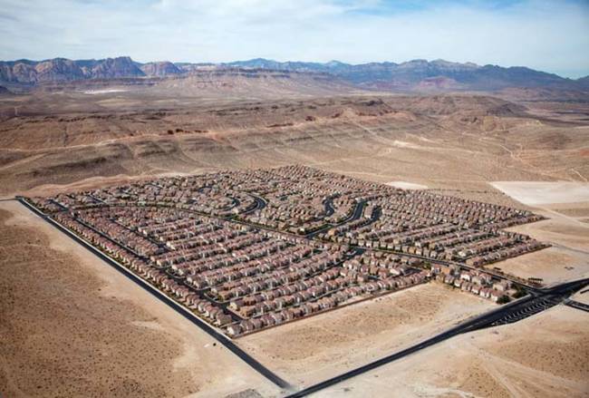 High density, desert housing.