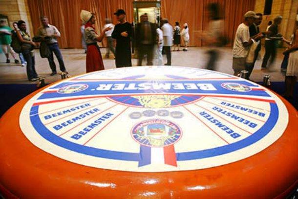 Beemster made the world's largest cheese wheel in 2006, at 6 feet wide and 1,323 lbs.