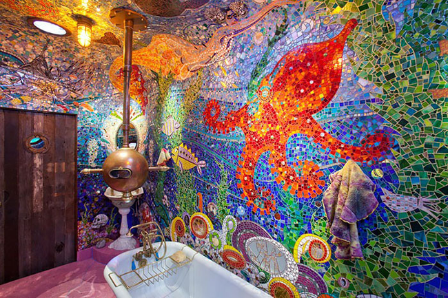 7.) Yellow Submarine Bathroom