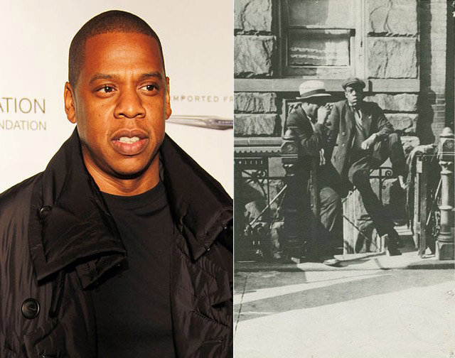 8. Jay Z and an unknown man from Harlem.