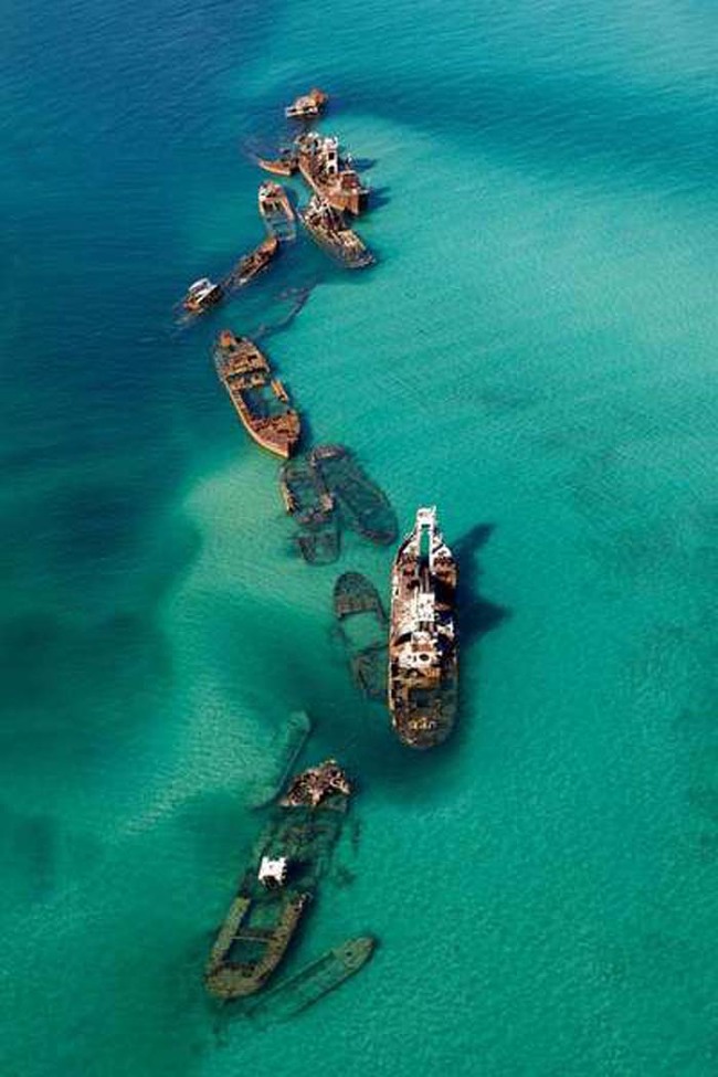 4.) A sand bar near the Bermuda Triangle that destroyed 16 ships.