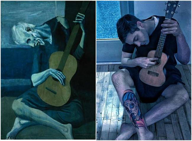 The Old Guitarist by Pablo Picasso