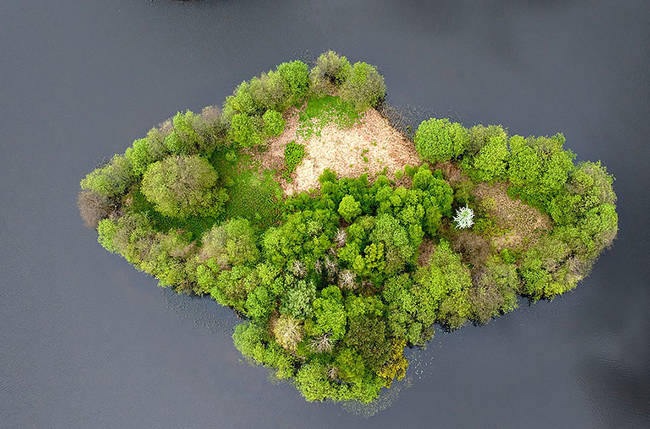 Lake Island - Poland.