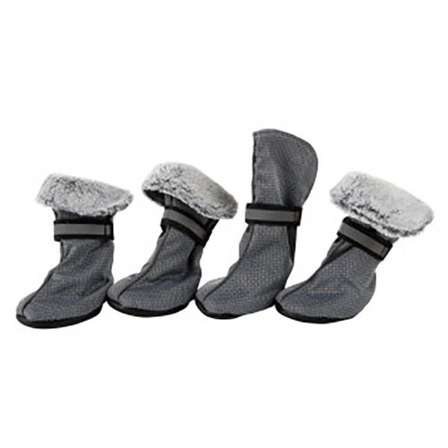 Stylish and effective <a href="https://www.petco.com/product/107816/WARE-Premium-Plus-Dog-House-Patios.aspx" target="_blank">set of boots</a>.