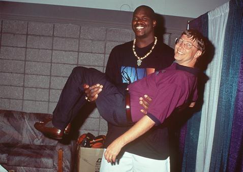 5. Shaquille O'Neal and Bill Gates