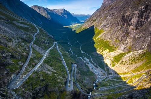 18.) A mountain road in Norway.