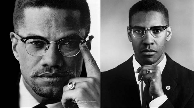 Denzel Washington as Malcom X in <i>Malcom X</i>