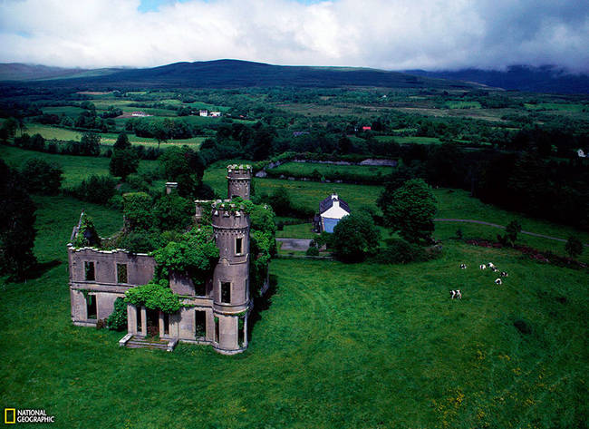 6.) Abandoned Mansion Near Kilgarvan, Ireland.