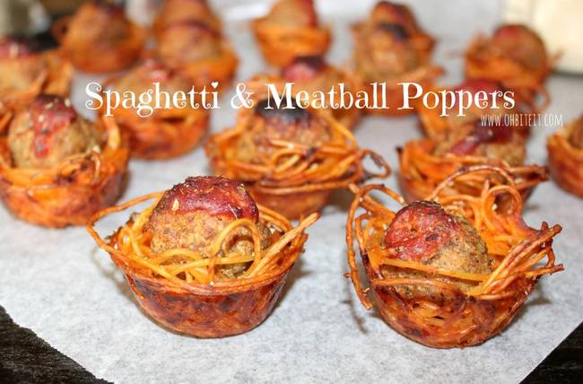 Then you've got your awesome appetizer that'll sure to please any spaghetti fan.