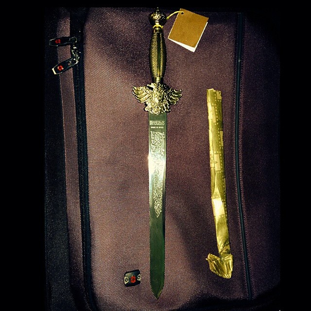 1. This knife from the airport in Port Columbus, while beautiful, doesn't seem too hard to spot.