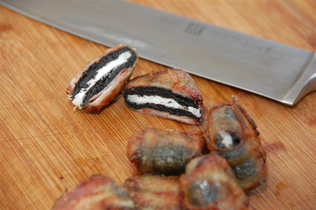 11.) Bacon covered Oreos? Someone has been reading my diary.