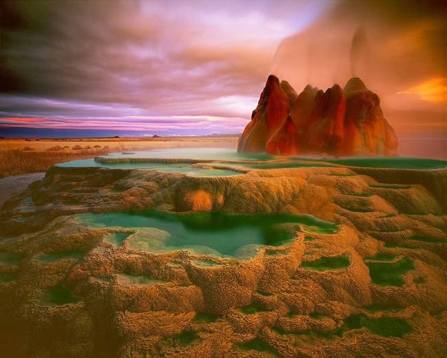 7.) Fly Ranch Geyser, Washoe County, Nevada