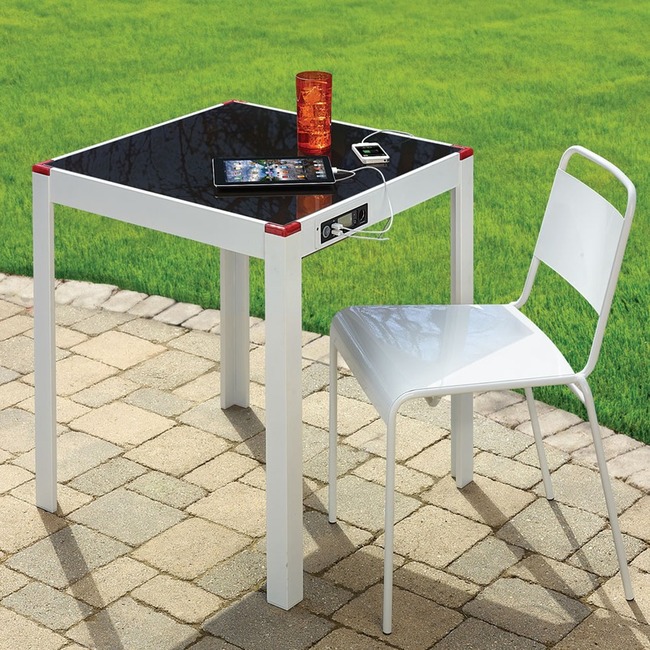 22. Keep connected with a <a href="https://www.hammacher.com/Product/83478" target="_blank">solar-charging table</a>.