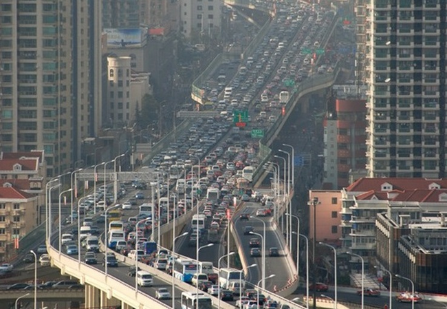 20.) Shanghai, China holds the record for the longest traffic jam, stretching over 62 miles and lasting 12 days.