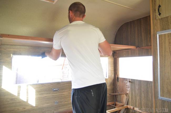 After a long and arduous process of gutting the trailer and completely remodeling and redesigning its interior...