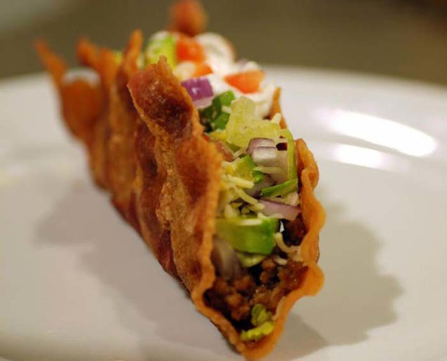 15.) The Bacon Taco.