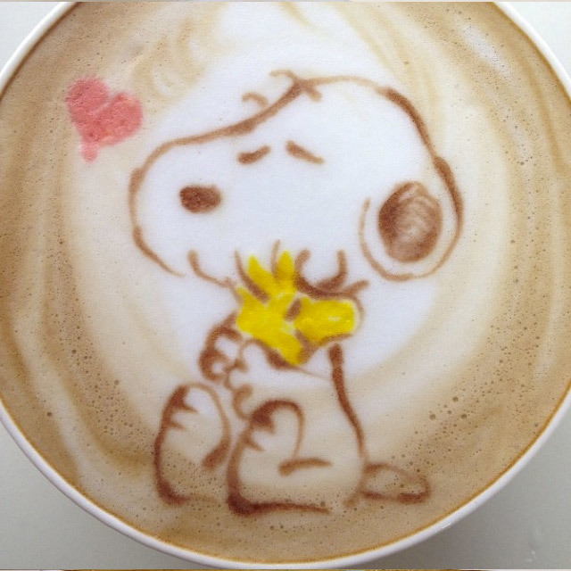 9.) Snoopy and Woodstock.