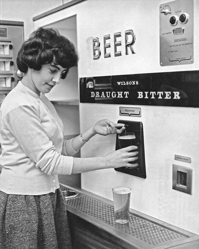 Nothing like a vending machine that serves beer.