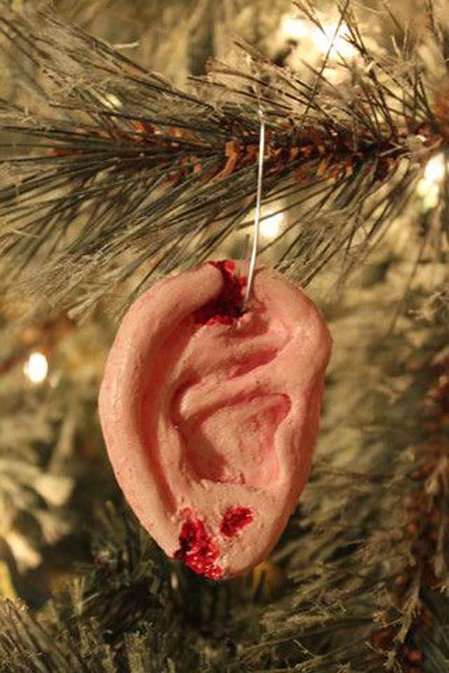 Yuck! That's a little morbid to put on the tree.