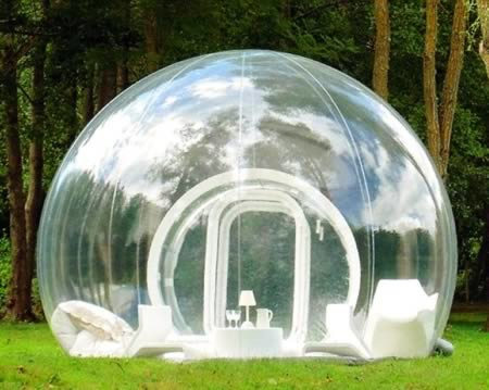 7.) Transparent Bubble Tent