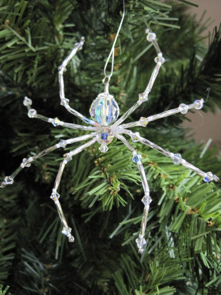 Spiders are of course always welcome on the tree.