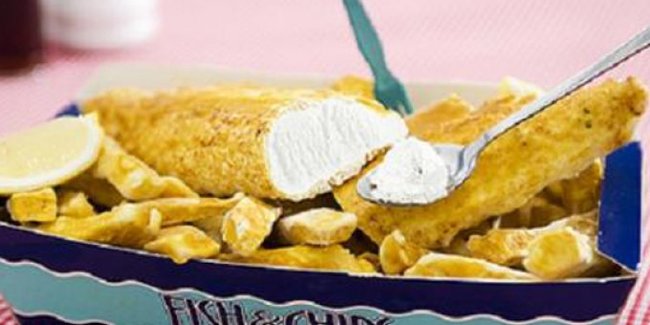 Creamed Cod Ice Cream from <a href="https://plus.google.com/107548300058485324070/about" target="_blank">George’s Portobello Fish Bar</a> in London