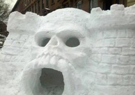 This igloo is a little scary - it is modeled after the Castle of Grayskull.