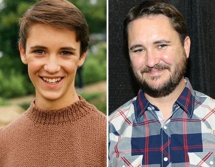 28.) Wil Wheaton - 1987 and now.