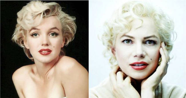 Michelle Williams as Marilyn Monroe in <em>My Week With Marilyn</em>