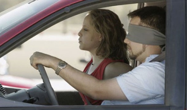 11. You can't operate a vehicle with a blindfold in Alabama.