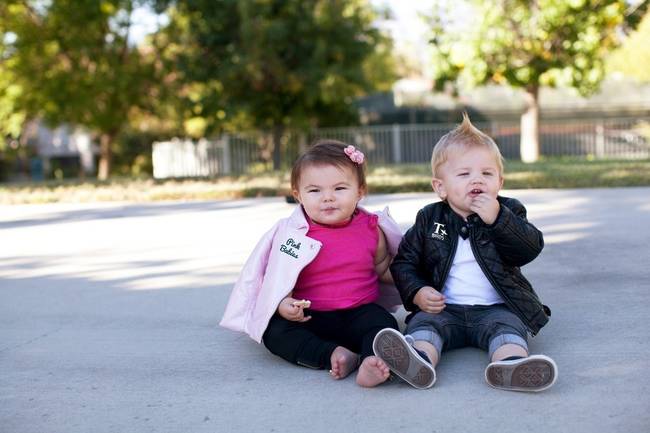 Hanging out with a greaser as a Pink Lady.