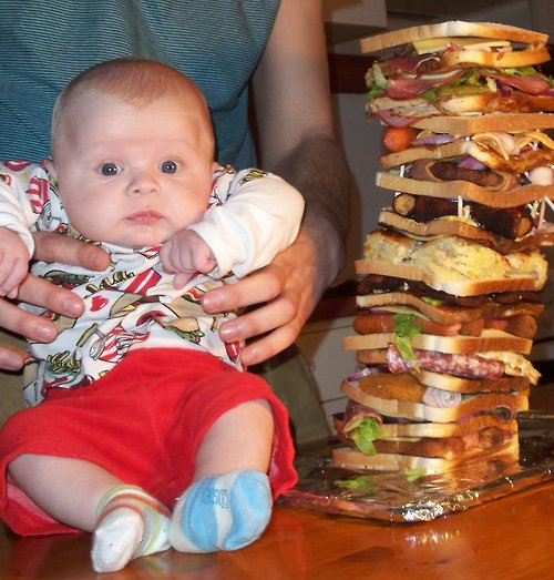 11.) The Monster Baby Meat Sandwich