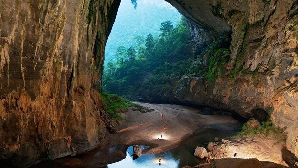 25.) The Son Doong Cave, the largest cave in the world, is 30,000 feet long, 500 feet deep, and was only discovered in 1991!