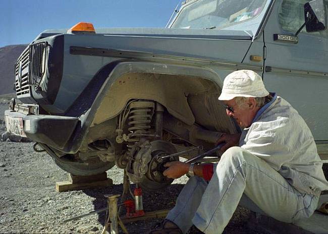 They carried a small stockpile of 400 spare parts for the duration of the journey to keep Otto in tip top shape.