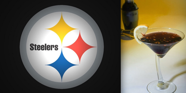 26.) The Steelers' Black & Gold: vodka, gold flaked cinnamon schnapps.