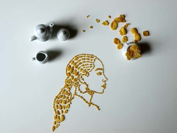 This cereal art is just another avenue that she can conquer.