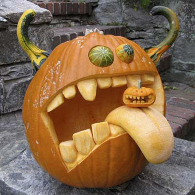 14.) Thank goodness this pumpkin is against cannibalism.