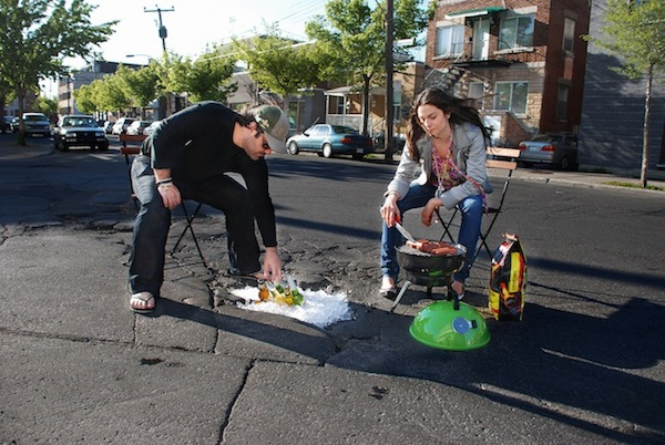 This is just how people in Philadelphia hang out all the time though.