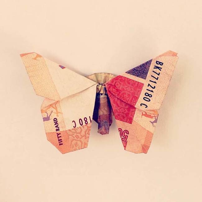 5.) Money butterfly.