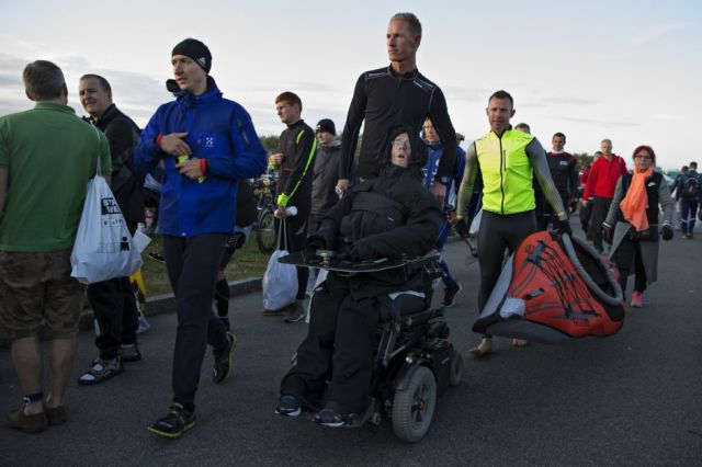 Peder and Steen before the event begins. If they have any pre-race nerves, I certainly can't tell!