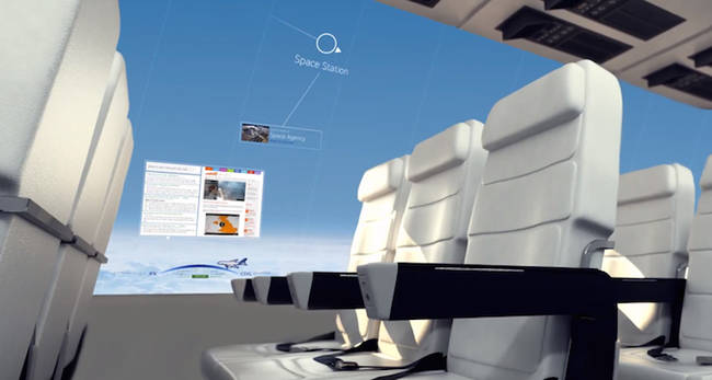 Passengers could also use the display screens for information and to contact the flight crew.