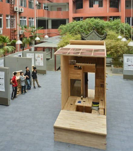 Here is the architectural students' tiny house design.