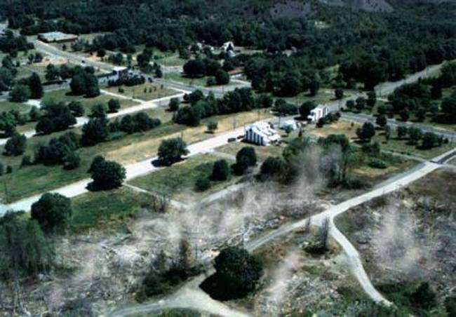 There are conflicting reports regarding how the 1962 mine fire started. Some historians believe that burning garbage from a nearby landfill ignited a vein of coal. Others say that a truck driver dumped smoldering coals into a trash pit and <em>that</em> started the fire. No one can be sure.