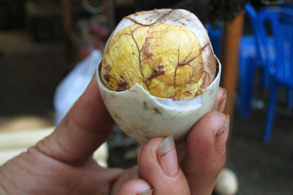 Duck Embryo - This is typically consumed in Southeast Asia as a treat called "Balut"